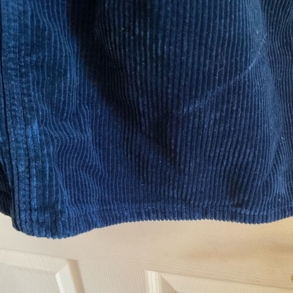 Navy Blue Corduroy Overall Skirt Jumper - Picture 3 of 3